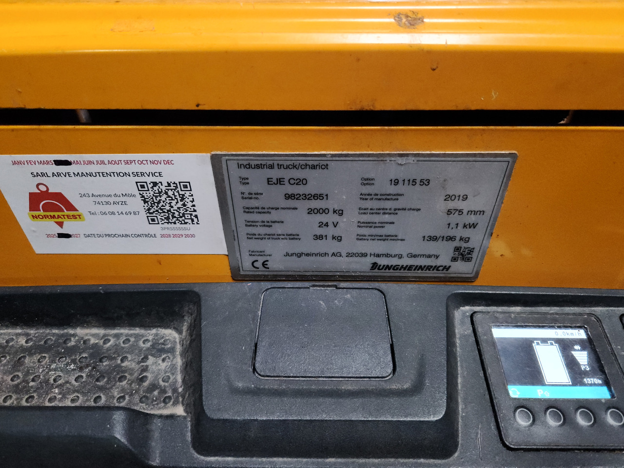 JUNGHEINRICH EJEC20 - Niederhubwagen: das Bild 1 JUNGHEINRICH EJEC20 - Niederhubwagen: das Bild 1