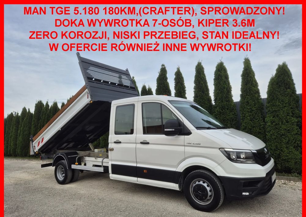 MAN MAN TGE 5.180 180KM - Kipper Transporter: das Bild 1 MAN MAN TGE 5.180 180KM - Kipper Transporter: das Bild 1
