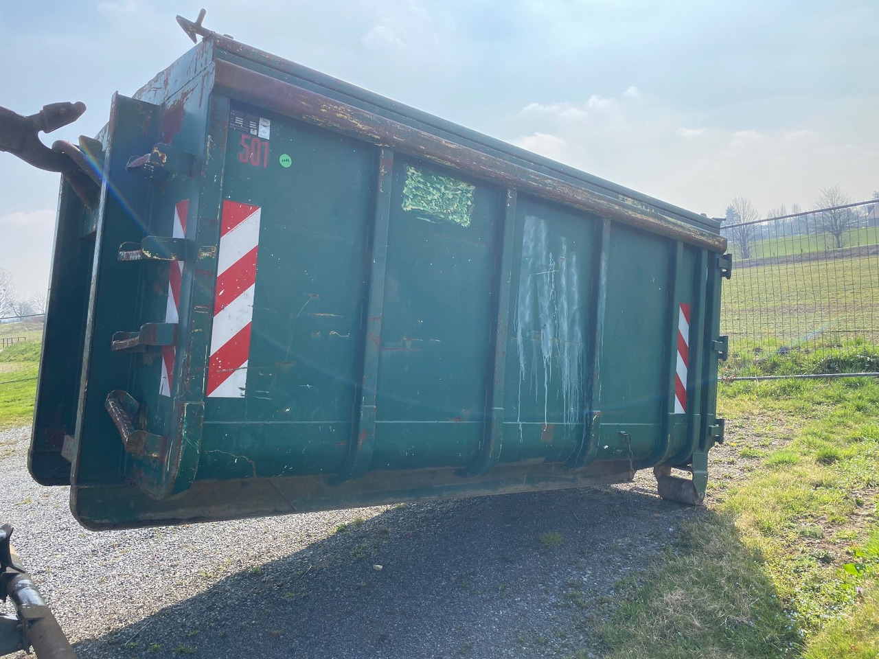 Hüllenkremer 10 cbm Stahlcontainer mit Deckel - Abrollcontainer: das Bild 1 Hüllenkremer 10 cbm Stahlcontainer mit Deckel - Abrollcontainer: das Bild 1