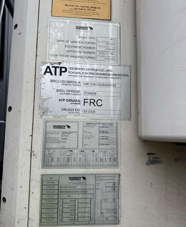 Schmitz Standart 7 cm multitemp - Kühlkoffer Auflieger: das Bild 4 Schmitz Standart 7 cm multitemp - Kühlkoffer Auflieger: das Bild 4