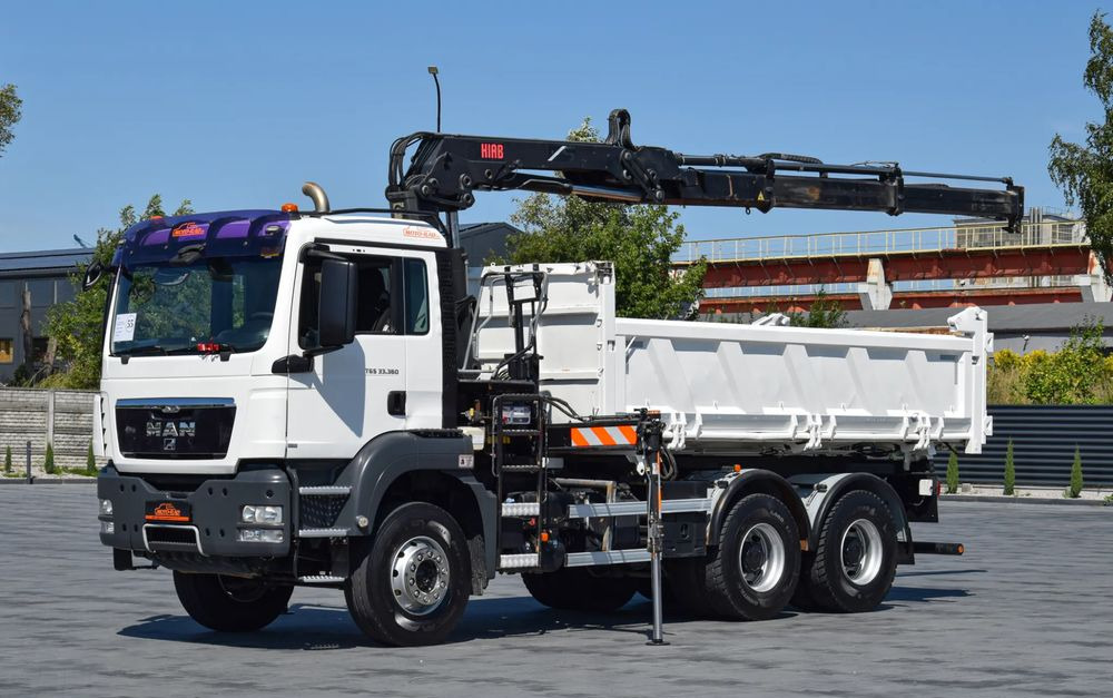 MAN TGS 33.360 / 6x4 / HDS HIAB 122 E-2 HIDUO / STEROWANIE RADIOWE / WYWROTKA / HYDROBURTA / AUTOMAT / KLIMA / TEMPOMAT / KAMERA COFANIA / SPROWADZONY - Kipper: das Bild 1 MAN TGS 33.360 / 6x4 / HDS HIAB 122 E-2 HIDUO / STEROWANIE RADIOWE / WYWROTKA / HYDROBURTA / AUTOMAT / KLIMA / TEMPOMAT / KAMERA COFANIA / SPROWADZONY - Kipper: das Bild 1