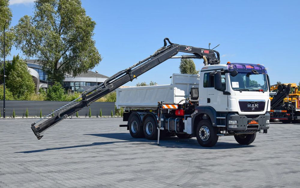 MAN TGS 33.360 / 6x4 / HDS HIAB 122 E-2 HIDUO / STEROWANIE RADIOWE / WYWROTKA / HYDROBURTA / AUTOMAT / KLIMA / TEMPOMAT / KAMERA COFANIA / SPROWADZONY - Kipper, Autokran: das Bild 3 MAN TGS 33.360 / 6x4 / HDS HIAB 122 E-2 HIDUO / STEROWANIE RADIOWE / WYWROTKA / HYDROBURTA / AUTOMAT / KLIMA / TEMPOMAT / KAMERA COFANIA / SPROWADZONY - Kipper, Autokran: das Bild 3