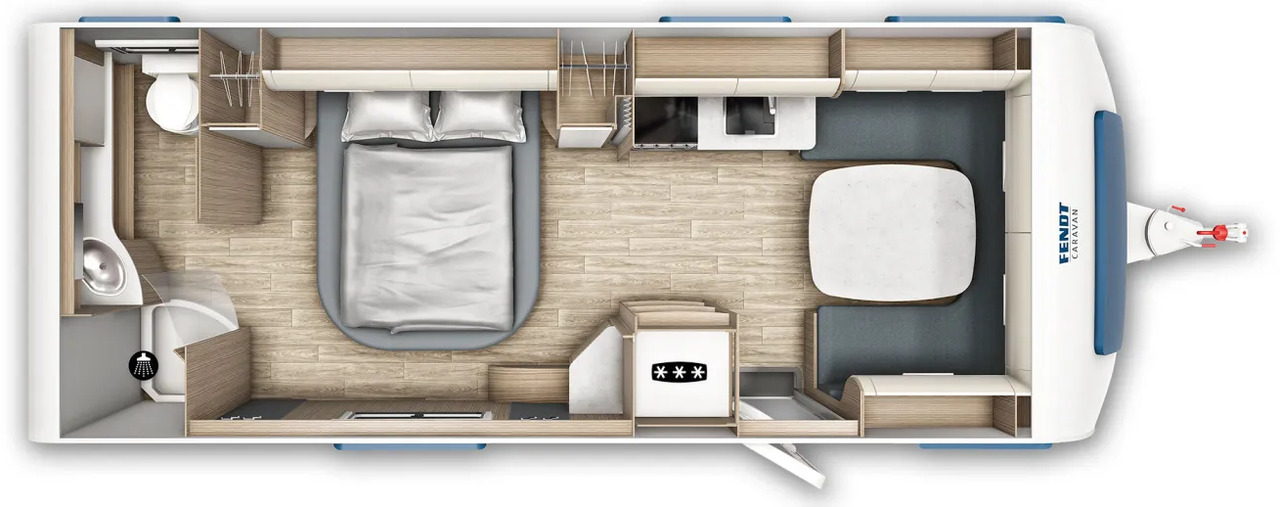Fendt Tendenza 650 SFD Safety-, Batteri. Fußbodentem - Wohnwagen: das Bild 2 Fendt Tendenza 650 SFD Safety-, Batteri. Fußbodentem - Wohnwagen: das Bild 2