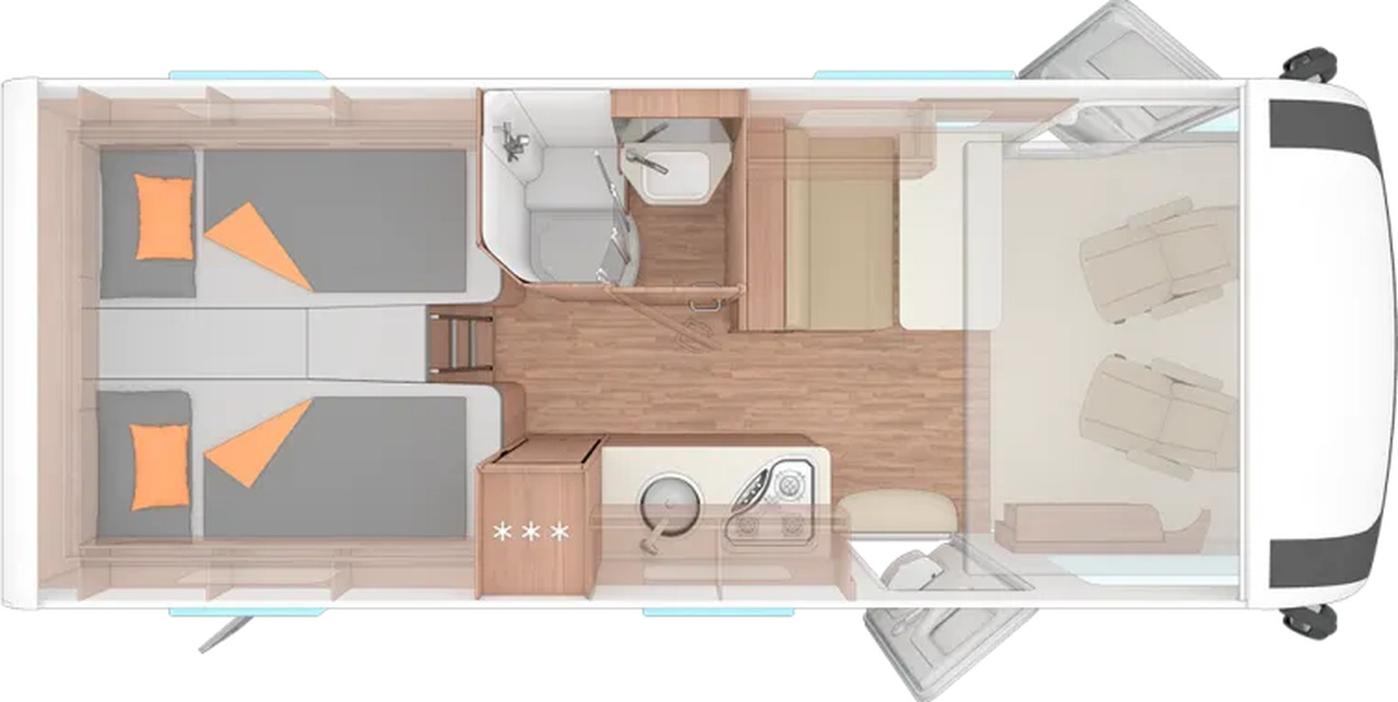 Wohnmobil Weinsberg CaraCore 650 MEG AUGTI Sitze - Integriertes Wohnmobil: das Bild 2 Wohnmobil Weinsberg CaraCore 650 MEG AUGTI Sitze - Integriertes Wohnmobil: das Bild 2