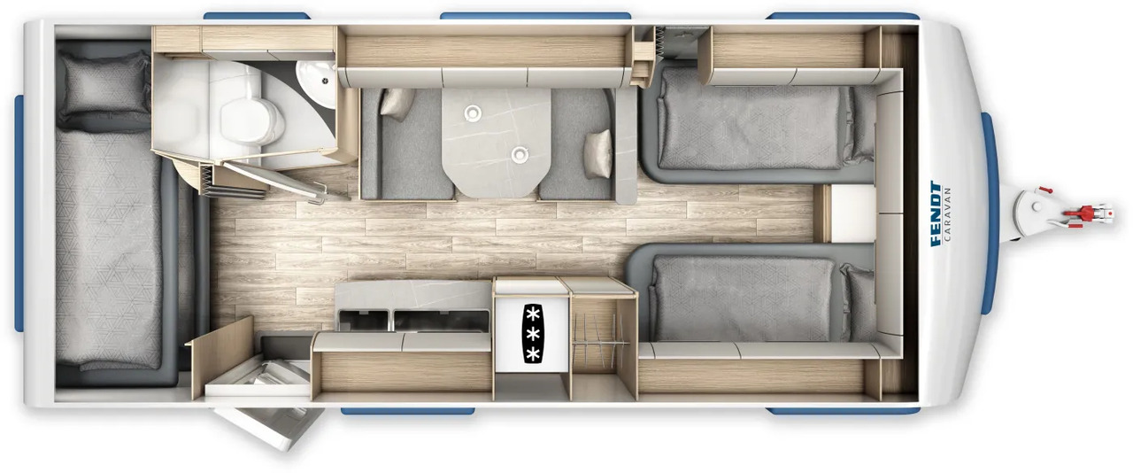 Wohnwagen Fendt Bianco Activ 550 KMG Modell 2026 - Wohnwagen: das Bild 2 Wohnwagen Fendt Bianco Activ 550 KMG Modell 2026 - Wohnwagen: das Bild 2