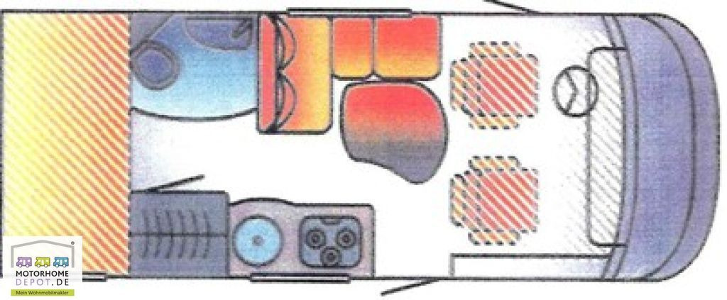 HYMER / ERIBA / HYMERCAR B-Klasse 504 Hubbett Solar Sog Markise - Integriertes Wohnmobil: das Bild 2 HYMER / ERIBA / HYMERCAR B-Klasse 504 Hubbett Solar Sog Markise - Integriertes Wohnmobil: das Bild 2