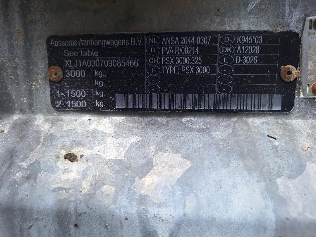 ANSSENS, 2009 god. - Pritschenanhänger/ Plattformanhänger: das Bild 4 ANSSENS, 2009 god. - Pritschenanhänger/ Plattformanhänger: das Bild 4