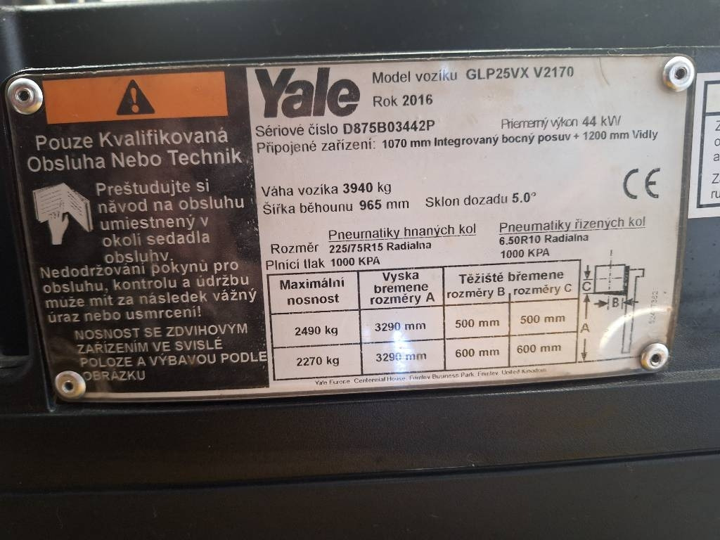Yale GLP 25 VX - Treibgasstapler: das Bild 5 Yale GLP 25 VX - Treibgasstapler: das Bild 5