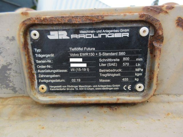 Digging bucket, 800 mm, S60 coupling - Baggerschaufel: das Bild 2 Digging bucket, 800 mm, S60 coupling - Baggerschaufel: das Bild 2