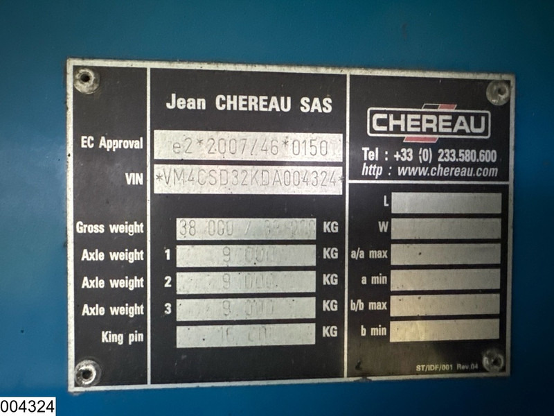 Chereau Koel vries Carrier Vector 1550 - Kühlkoffer Auflieger: das Bild 4 Chereau Koel vries Carrier Vector 1550 - Kühlkoffer Auflieger: das Bild 4