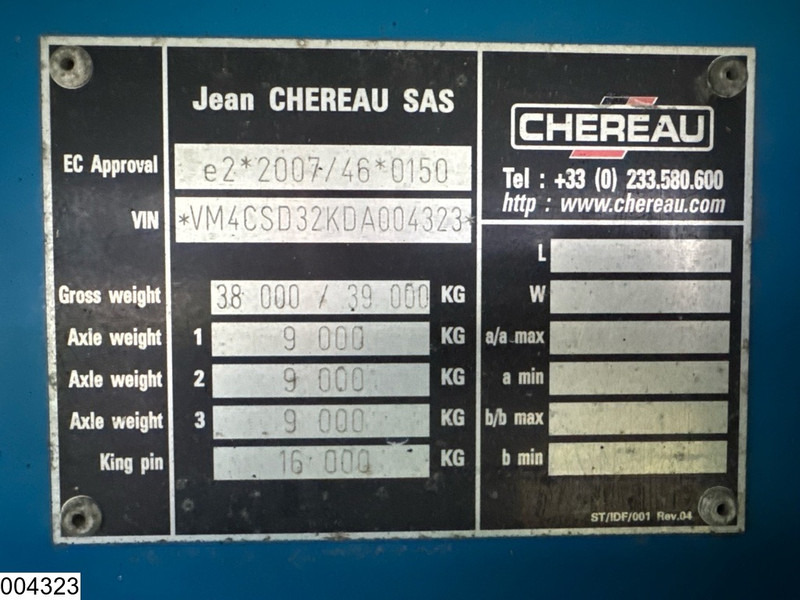 Chereau Koel vries Carrier Vector 1550 - Kühlkoffer Auflieger: das Bild 4 Chereau Koel vries Carrier Vector 1550 - Kühlkoffer Auflieger: das Bild 4