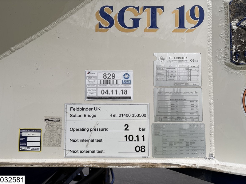 Tankauflieger Feldbinder Silo 40.000 liter: das Bild 11 Tankauflieger Feldbinder Silo 40.000 liter: das Bild 11