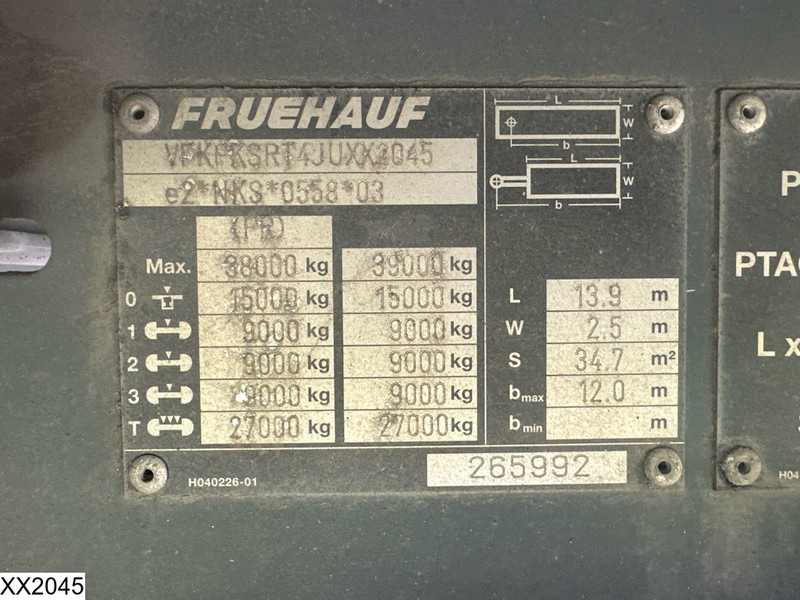 Fruehauf Tautliner - Planenauflieger: das Bild 4 Fruehauf Tautliner - Planenauflieger: das Bild 4