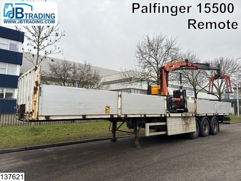Lecitrailer open laadbak Palfinger PK15500, Remote - Pritschenauflieger/ Plattformauflieger: das Bild 1 Lecitrailer open laadbak Palfinger PK15500, Remote - Pritschenauflieger/ Plattformauflieger: das Bild 1