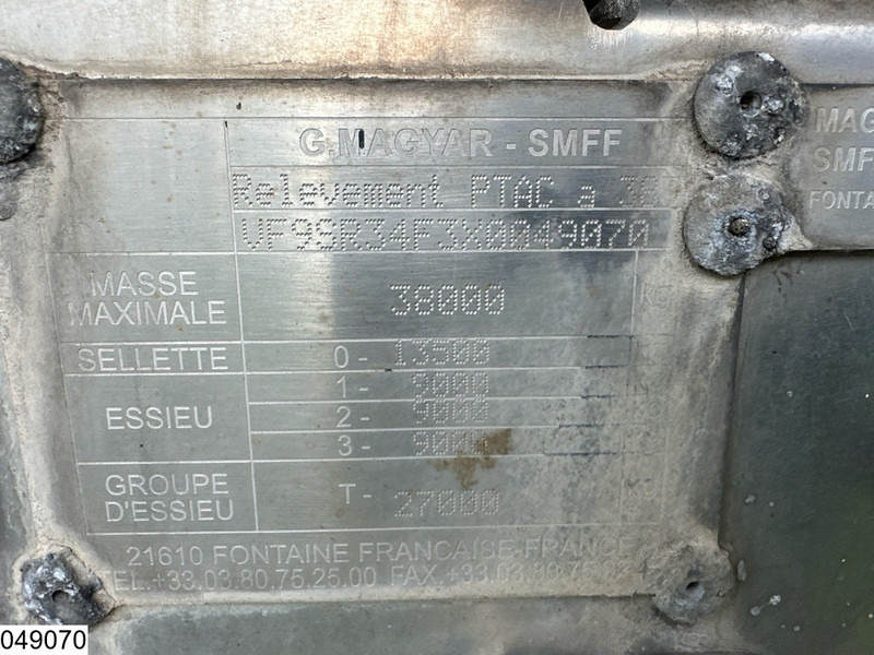 Magyar Chemie 32550 Liter, 1 Comp - Tankauflieger: das Bild 2 Magyar Chemie 32550 Liter, 1 Comp - Tankauflieger: das Bild 2