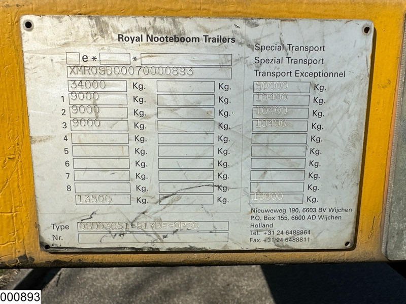 Nooteboom semie OSD 03051, 50.000KG - Tieflader Auflieger: das Bild 5 Nooteboom semie OSD 03051, 50.000KG - Tieflader Auflieger: das Bild 5
