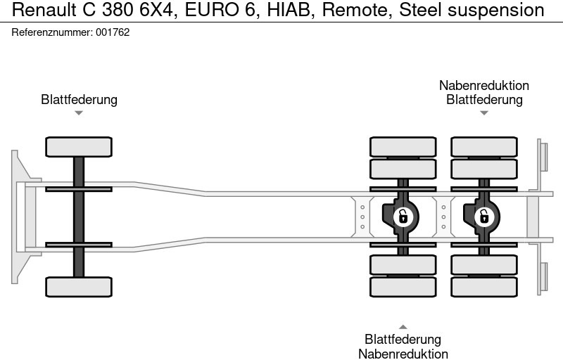 Pritsche LKW, Autokran Renault C 380 6X4, EURO 6, HIAB, Remote, Steel suspension: das Bild 18 Pritsche LKW, Autokran Renault C 380 6X4, EURO 6, HIAB, Remote, Steel suspension: das Bild 18