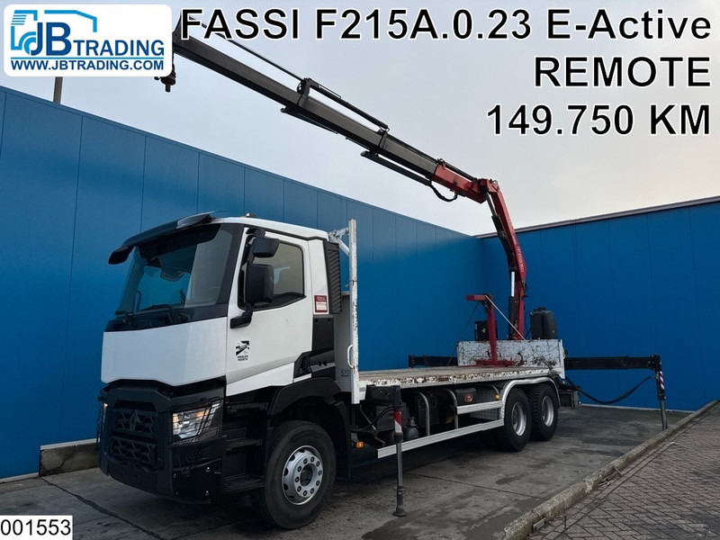 Renault C 380 6x4, EURO 6, Fassi, Steel suspension, Remote - Pritsche LKW, Autokran: das Bild 1 Renault C 380 6x4, EURO 6, Fassi, Steel suspension, Remote - Pritsche LKW, Autokran: das Bild 1