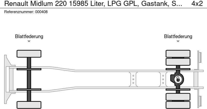 Tankwagen Renault Midlum 220 15985 Liter, LPG GPL, Gastank, Steel suspension: das Bild 16 Tankwagen Renault Midlum 220 15985 Liter, LPG GPL, Gastank, Steel suspension: das Bild 16