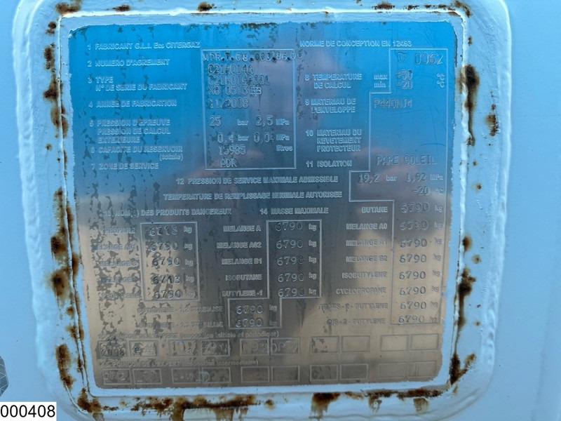 Tankwagen Renault Midlum 220 15985 Liter, LPG GPL, Gastank, Steel suspension: das Bild 11 Tankwagen Renault Midlum 220 15985 Liter, LPG GPL, Gastank, Steel suspension: das Bild 11