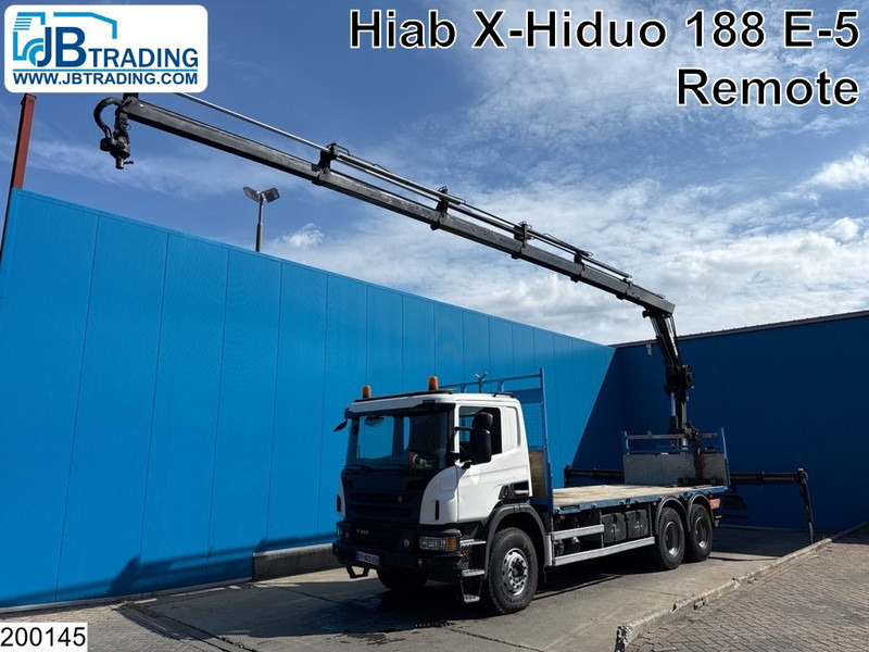 Scania P 410 6x4, EURO 6, Retarder, HIAB, Remote - Pritsche LKW, Autokran: das Bild 1 Scania P 410 6x4, EURO 6, Retarder, HIAB, Remote - Pritsche LKW, Autokran: das Bild 1