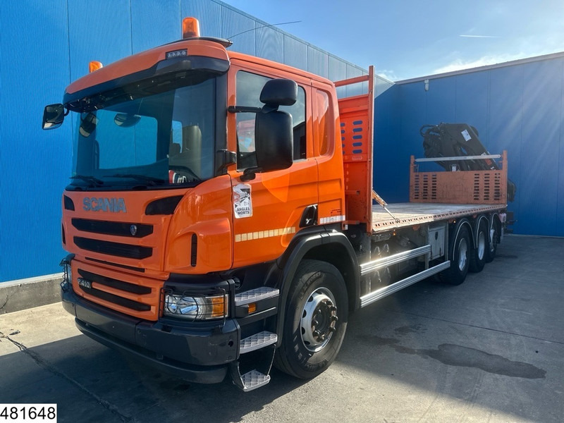 Pritsche LKW, Autokran Scania P 410 8x4, EURO 6, HIAB, Remote: das Bild 14