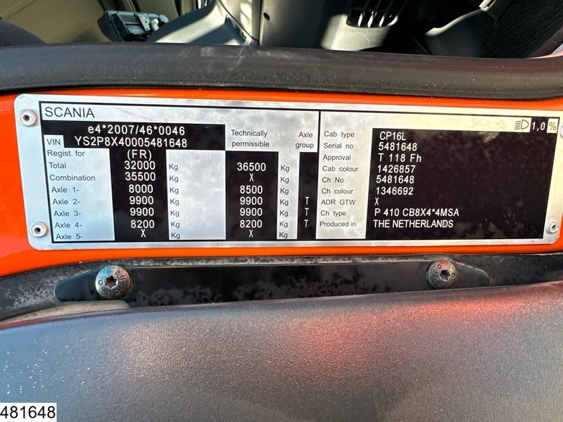 Pritsche LKW, Autokran Scania P 410 8x4, EURO 6, HIAB, Remote: das Bild 9