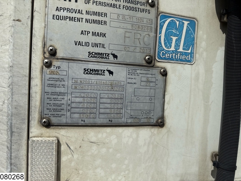 Kühlkoffer Auflieger Schmitz Cargobull Koel vries Carrier Vector 1550, Dhollandia: das Bild 9 Kühlkoffer Auflieger Schmitz Cargobull Koel vries Carrier Vector 1550, Dhollandia: das Bild 9