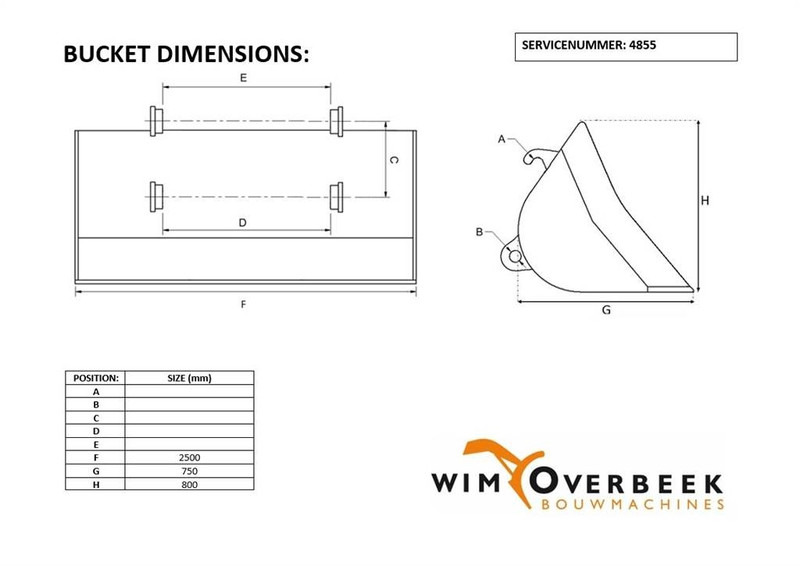Beco 2,50 mtr - Ahlmann AZ 150 - Skeleton bucket - Schaufel: das Bild 5 Beco 2,50 mtr - Ahlmann AZ 150 - Skeleton bucket - Schaufel: das Bild 5