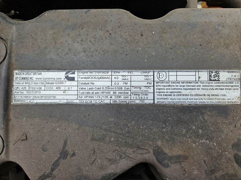 Motor für Baumaschine neu kaufen Cummins QSB6.7 - Engine/Motor: das Bild 9