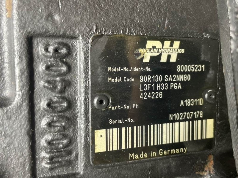 Poclain -Sauer Danfoss 90R130SA2NN80-Drive pump/Fahrpumpe - Hydraulik für Baumaschine: das Bild 4 Poclain -Sauer Danfoss 90R130SA2NN80-Drive pump/Fahrpumpe - Hydraulik für Baumaschine: das Bild 4
