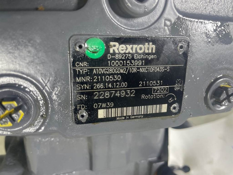 WACKER NEUSON 1000153991-Rexroth A10VG28DGDM2/10R-Drive pump - Hydraulik für Baumaschine: das Bild 4 WACKER NEUSON 1000153991-Rexroth A10VG28DGDM2/10R-Drive pump - Hydraulik für Baumaschine: das Bild 4