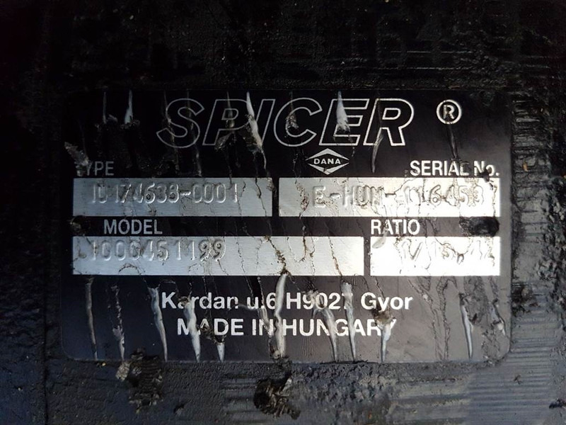 Achse und Teile für Baumaschine neu kaufen WACKER NEUSON 1000451199-Spicer Dana 10174638-0001-Axle/Achse/As: das Bild 6 Achse und Teile für Baumaschine neu kaufen WACKER NEUSON 1000451199-Spicer Dana 10174638-0001-Axle/Achse/As: das Bild 6