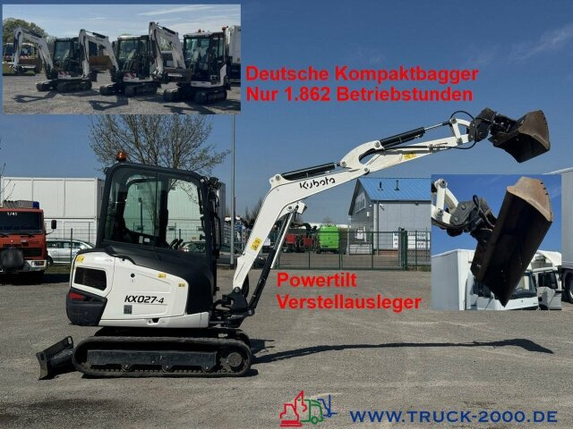 Kubota Kubota KX027-4 GL Verstellausleger + Powertilt - Minibagger: das Bild 1 Kubota Kubota KX027-4 GL Verstellausleger + Powertilt - Minibagger: das Bild 1