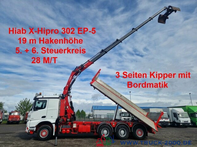 Mercedes-Benz Arocs 3251 8x4 Hiab 302 EP-5 28M/T 19mHakenhöhe - Kipper, Autokran: das Bild 1 Mercedes-Benz Arocs 3251 8x4 Hiab 302 EP-5 28M/T 19mHakenhöhe - Kipper, Autokran: das Bild 1