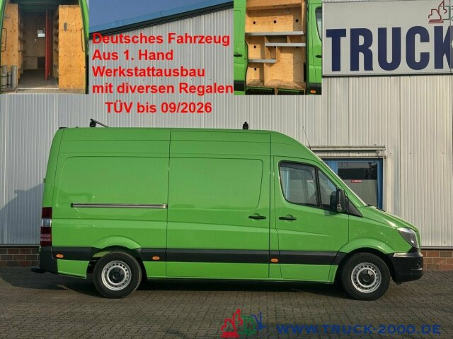 Kastenwagen Mercedes-Benz Sprinter 316 Hoch + Lang + Werkstattausbau Klima: das Bild 1