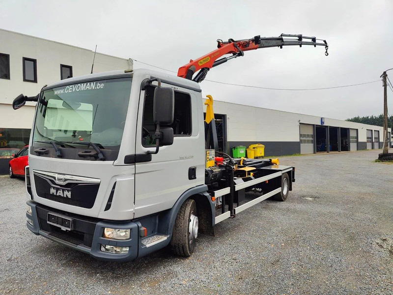 MAN TGL 12.250 Container + Palfinger PK5001 Remote - Abrollkipper, Autokran: das Bild 1 MAN TGL 12.250 Container + Palfinger PK5001 Remote - Abrollkipper, Autokran: das Bild 1