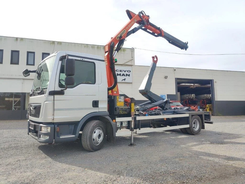 MAN TGL 12.250 Containersysteem met kraan Palfinger PK9001 + Remote - Abrollkipper, Autokran: das Bild 1 MAN TGL 12.250 Containersysteem met kraan Palfinger PK9001 + Remote - Abrollkipper, Autokran: das Bild 1