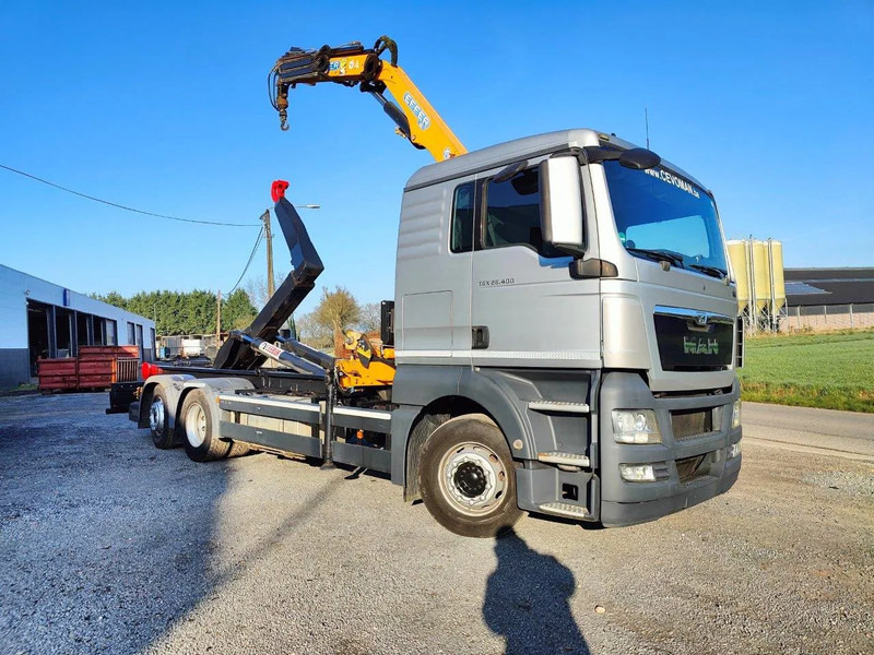 MAN TGX 26.400 6x2 Euro5 Container LEEBUR + Crane Effer 145 - Abrollkipper, Autokran: das Bild 2 MAN TGX 26.400 6x2 Euro5 Container LEEBUR + Crane Effer 145 - Abrollkipper, Autokran: das Bild 2