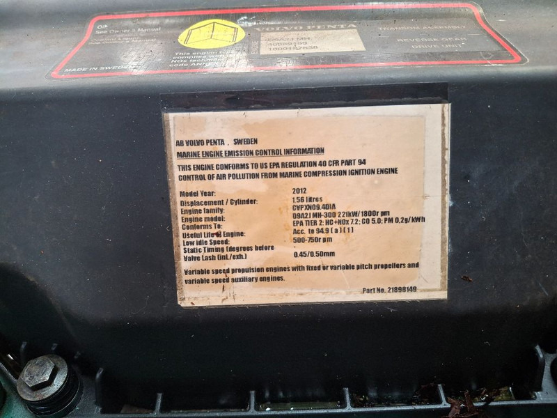 Volvo PENTA D9A2J MH - Motor: das Bild 5 Volvo PENTA D9A2J MH - Motor: das Bild 5