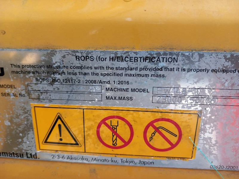 Komatsu PW148-10 - Mobilbagger: das Bild 5 Komatsu PW148-10 - Mobilbagger: das Bild 5