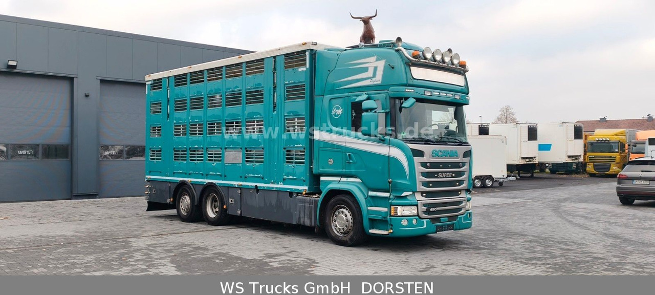 Scania R 490 Topline Menke 4 Stock Hubdach | Retader - Pferdetransporter: das Bild 3 Scania R 490 Topline Menke 4 Stock Hubdach | Retader - Pferdetransporter: das Bild 3