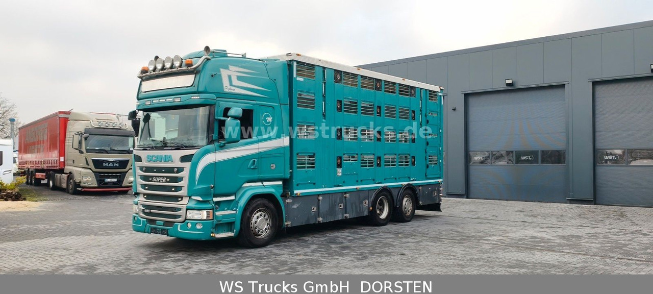 Scania R 490 Topline Menke 4 Stock Hubdach | Retader - Pferdetransporter: das Bild 2 Scania R 490 Topline Menke 4 Stock Hubdach | Retader - Pferdetransporter: das Bild 2