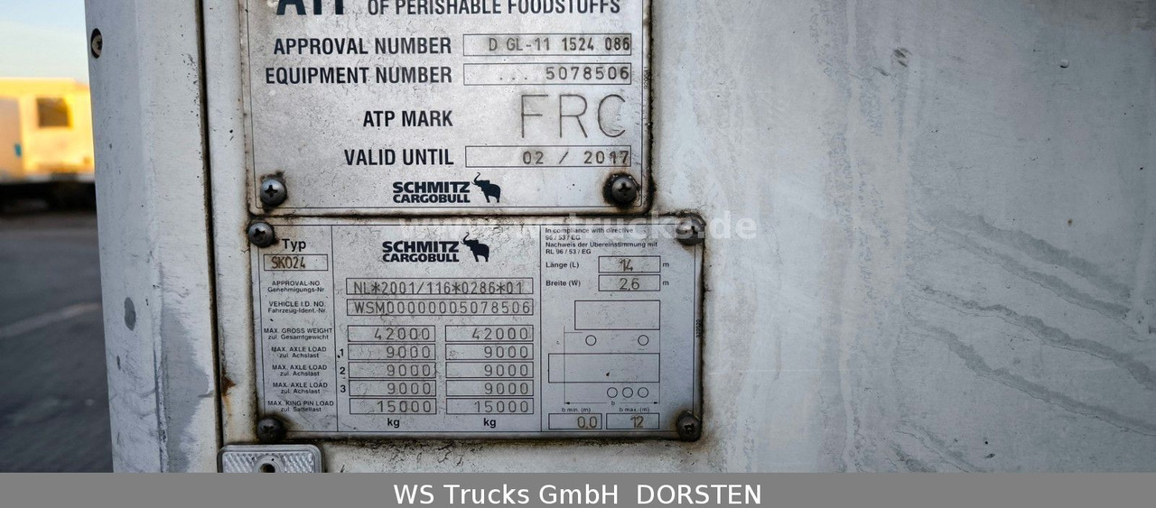 Schmitz Cargobull SKO 24 Kühlauflieger Vector 1850 MT, Bi-Temp - Kühlkoffer Auflieger: das Bild 4 Schmitz Cargobull SKO 24 Kühlauflieger Vector 1850 MT, Bi-Temp - Kühlkoffer Auflieger: das Bild 4