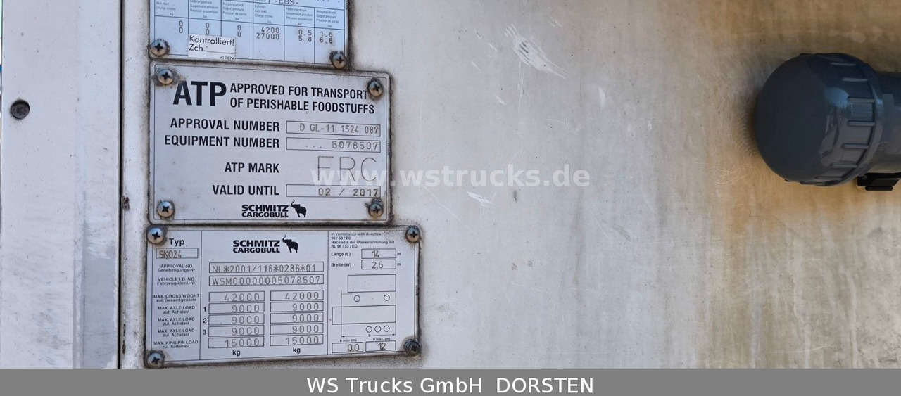 Schmitz Cargobull SKO 24 Kühlauflieger | Vector 1850 MT | LBW - Kühlkoffer Auflieger: das Bild 5 Schmitz Cargobull SKO 24 Kühlauflieger | Vector 1850 MT | LBW - Kühlkoffer Auflieger: das Bild 5