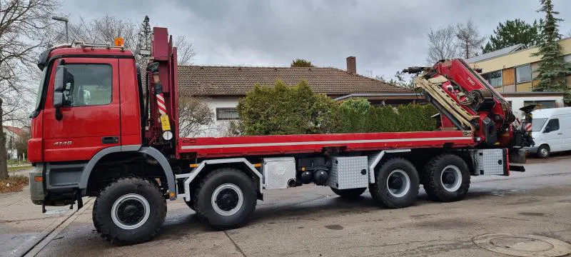 Mercedes-Benz Actros 4146 AK 8X8 FASSI 660 EINZELBER SEILWINDE - Pritsche LKW, Autokran: das Bild 1 Mercedes-Benz Actros 4146 AK 8X8 FASSI 660 EINZELBER SEILWINDE - Pritsche LKW, Autokran: das Bild 1