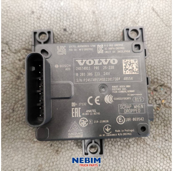 Volvo Volvo - 24574911 - Regeleenheid radar - Ersatzteile für LKW: das Bild 3 Volvo Volvo - 24574911 - Regeleenheid radar - Ersatzteile für LKW: das Bild 3