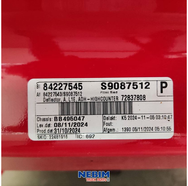 Ersatzteile für LKW Volvo Volvo - 84227545 - Dakspoiler FM4: das Bild 6 Ersatzteile für LKW Volvo Volvo - 84227545 - Dakspoiler FM4: das Bild 6