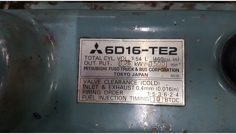 Mitsubishi 6D16-TE2 USED - Baumaschine: das Bild 5 Mitsubishi 6D16-TE2 USED - Baumaschine: das Bild 5
