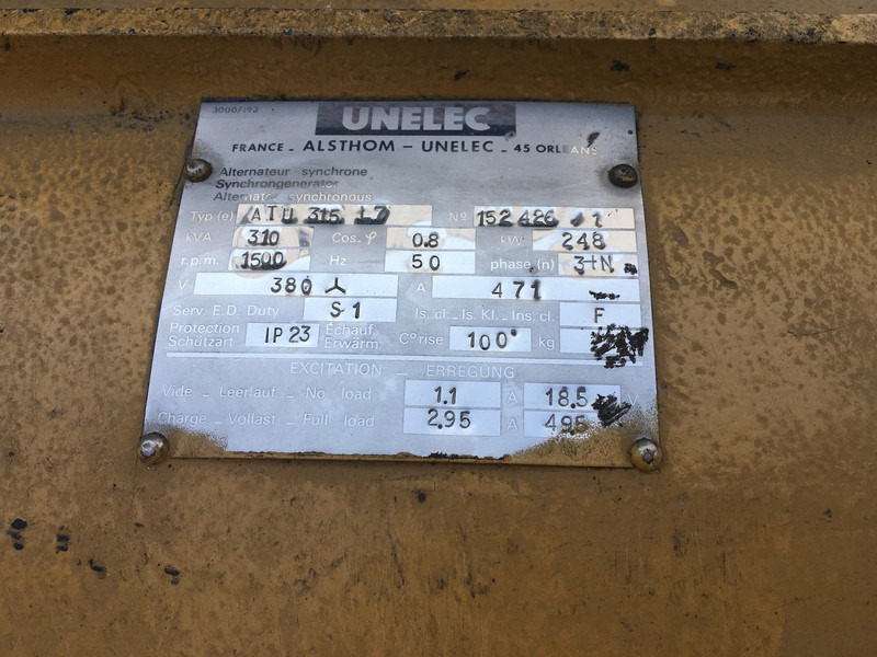Stromgenerator Caterpillar 3406DI GENERATOR 310KVA USED: das Bild 6 Stromgenerator Caterpillar 3406DI GENERATOR 310KVA USED: das Bild 6